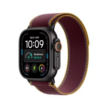 Apple Watch Ultra 4 smartwatch, GPS + Cellular, 49 mm, czarny, Trail Loop burgund, M/L