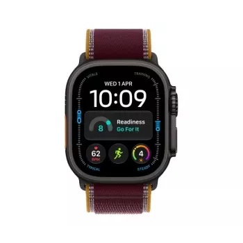 Apple Watch Ultra 4 smartwatch, GPS + Cellular, 49 mm, czarny, Trail Loop burgund, M/L