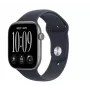 Apple Watch Series 12 smartwatch, GPS, 42 mm, koperta z aluminium w kolorze space grey, granatowy Sport Band, S/M