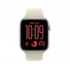Apple Watch SE 3 smartwatch, GPS + Cellular, 44 mm, koperta z aluminium w kolorze księżycowej poświaty, piaskowy pasek sportowy S/M
