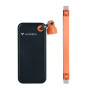 Przenośny dysk SSD Verbatim Pocket 32285, 512 GB, USB 3.2 Type-C, czarny/pomarańczowy