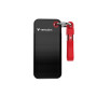 Przenośny dysk SSD Verbatim Pocket 32434, 128 GB, USB 3.2 Type-C, czarny/czerwony