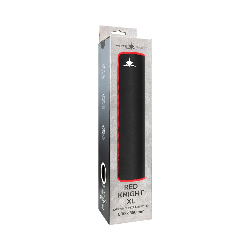 White Shark RED KNIGHT XL GMP-2502 podkładka pod mysz dla graczy, 800x350 mm, czarna/czerwona