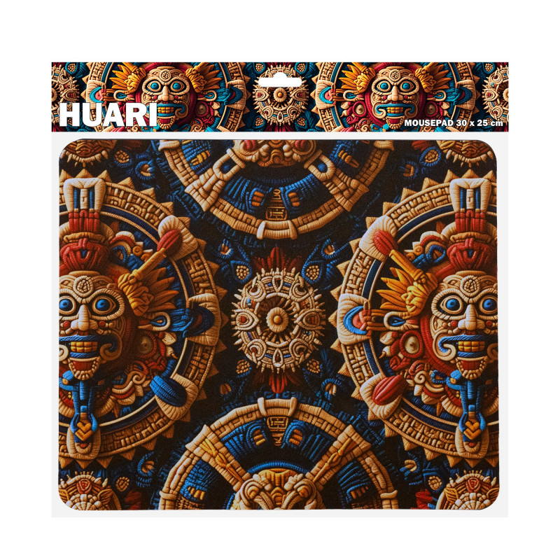 Sbox HUARI M MP-05 podkładka pod mysz, 300x250 mm, czarna z nadrukiem
