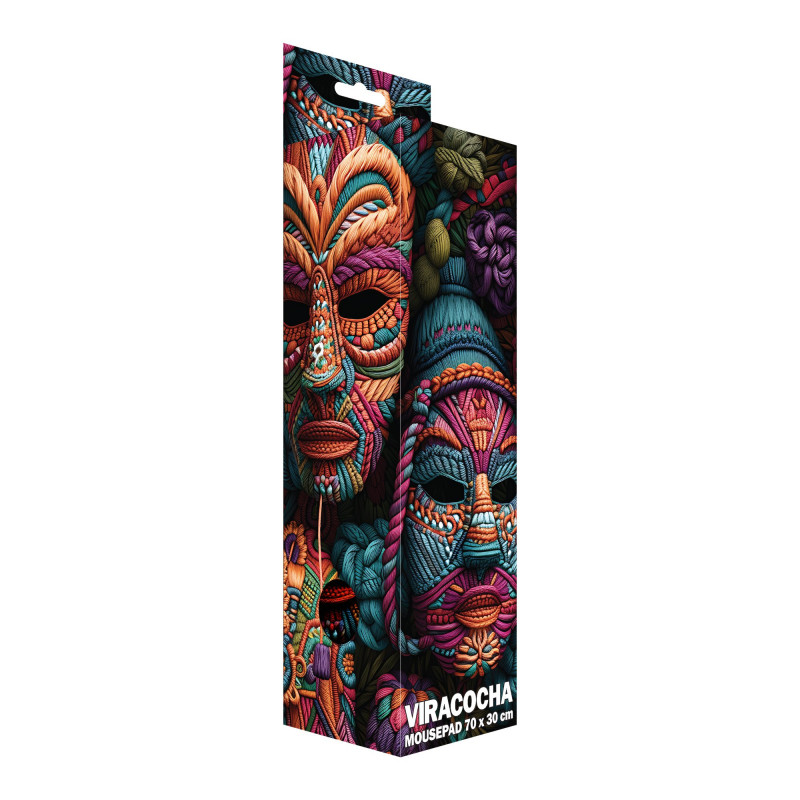 Sbox VIRACOCHA XL MP-07 podkładka pod mysz, 700x300 mm, czarna z nadrukiem