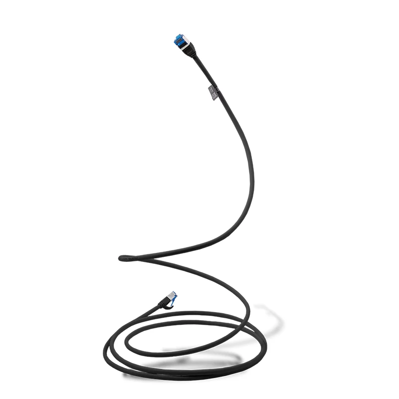 LogiLink CP5023S kabel krosowy Cat.6A SLIM S/FTP LSZH, 0,5 m, czarny, SlimLine