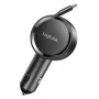 LogiLink PA0400 ładowarka samochodowa USB-C, 1 port, PD 3.0, 30 W, zwijany kabel, 0,8 m