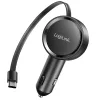 LogiLink PA0400 ładowarka samochodowa USB-C, 1 port, PD 3.0, 30 W, zwijany kabel, 0,8 m