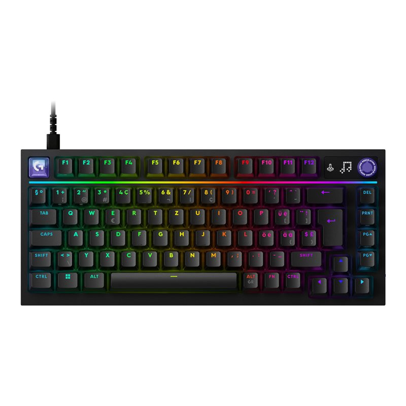 Klawiatura gamingowa Logitech G316 X 75, czarna, US International
