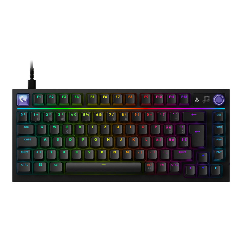 Klawiatura gamingowa Logitech G316 X 75, czarna, US International