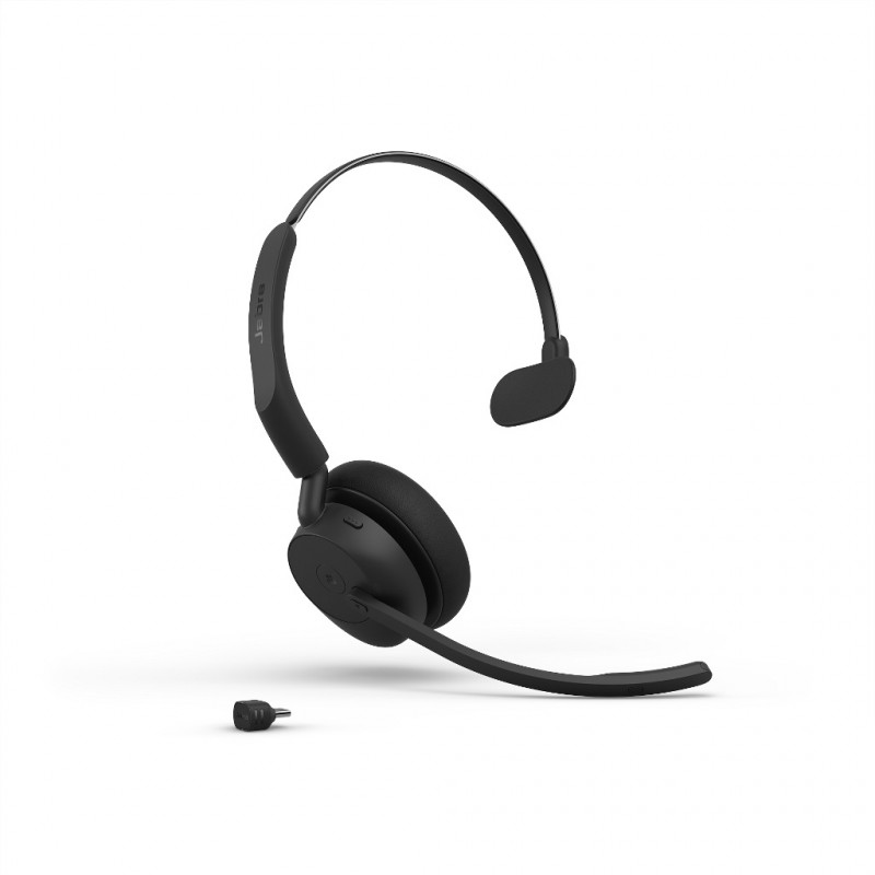 Jabra Evolve3 45 MS Mono zestaw słuchawkowy z Link 390c, nauszny, Bluetooth, czarny