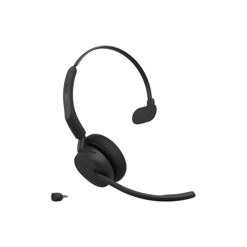 Jabra Evolve3 45 MS Mono zestaw słuchawkowy z Link 390c, nauszny, Bluetooth, czarny