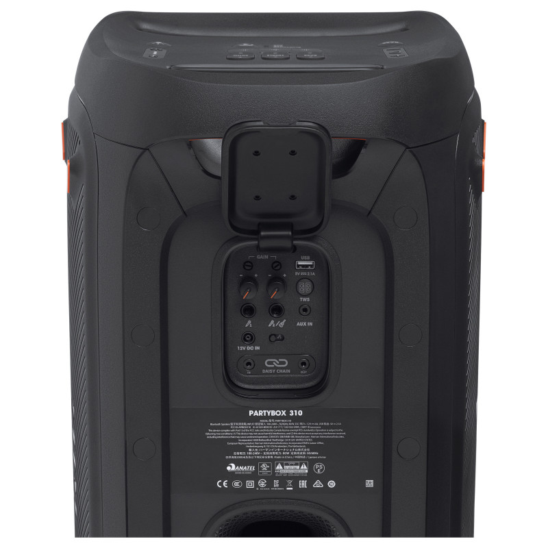 JBL PartyBox 310 JBLPARTYBOX310EU przenośny system audio imprezowy, bezprzewodowy, Bluetooth, sterowany aplikacją, 240 W, dwudrożny, czarny