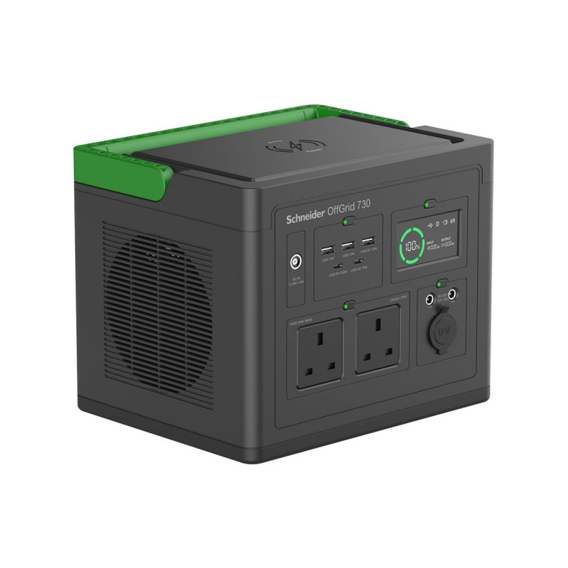 Przenośna stacja zasilania APC Schneider OffGrid 730 PPS730-UK, 738 Wh, gniazda UK