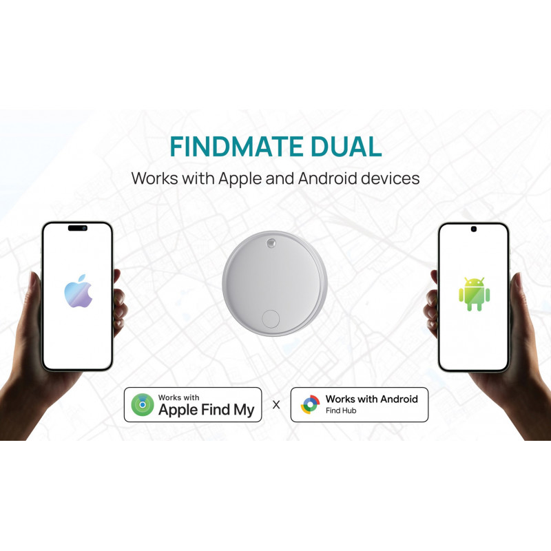 XD Design FindMate Dual RCS lokalizator P301.6203, Apple Find My i Android Find Hub, IPX5