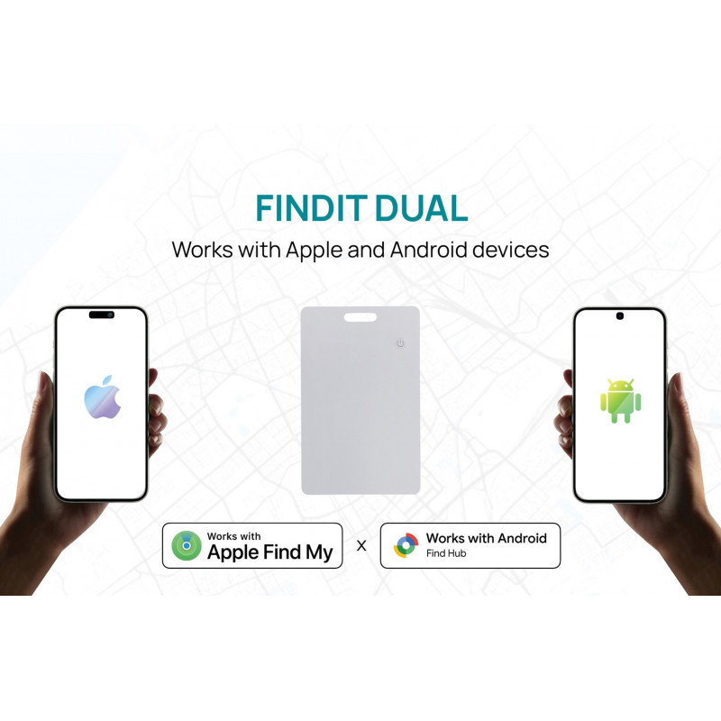 XD Design Connects FindIt Dual RCS lokalizator-karta do portfela, Apple Find My i Android Find Hub, P301.6403