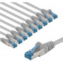 Goobay 67526 patchcord Cat 6a S/FTP, 2 m, szary (10 szt.)