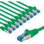 Goobay kabel krosowy CAT 6A S/FTP (PiMF), 5 m, zielony (10 szt.)