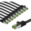 Goobay 69766 kabel krosowy CAT 8.1, S/FTP (PiMF), z certyfikatem GHMT, 3 m, szary (10 szt.)