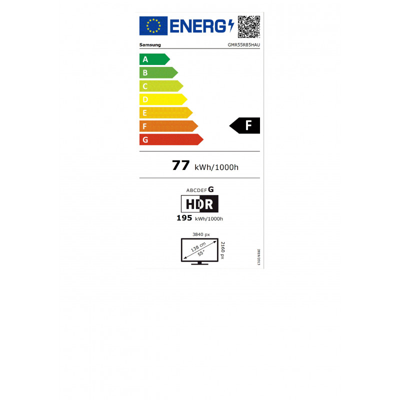 Samsung GMR55R85HAUXZG telewizor Micro RGB Smart TV, 55", 4K UHD, czarny