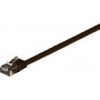 Goobay 95898 płaski kabel krosowy CAT 6, U/UTP, 7 m, ciemnobrązowy, miedziany