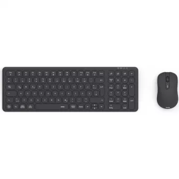 Hama WKM-300 zestaw klawiatura i mysz do wielu urządzeń, bezprzewodowy, RF/Bluetooth, czarny, QWERTZ DE