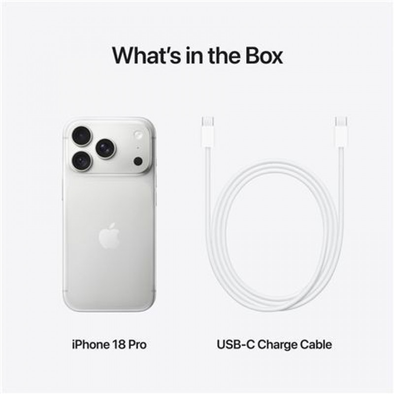 Apple iPhone 18 Pro smartfon, 256 GB, JP eSIM, srebrny