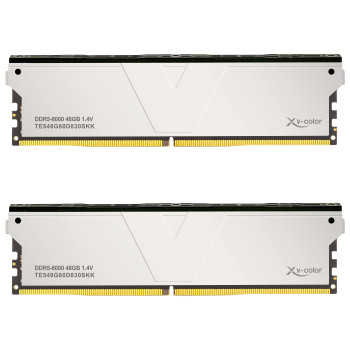 V-Color TE548G60D830SKK ECC OC U-DIMM DDR5-6000 zestaw pamięci, CL30, XMP i EXPO, 96 GB (zestaw dwóch modułów)