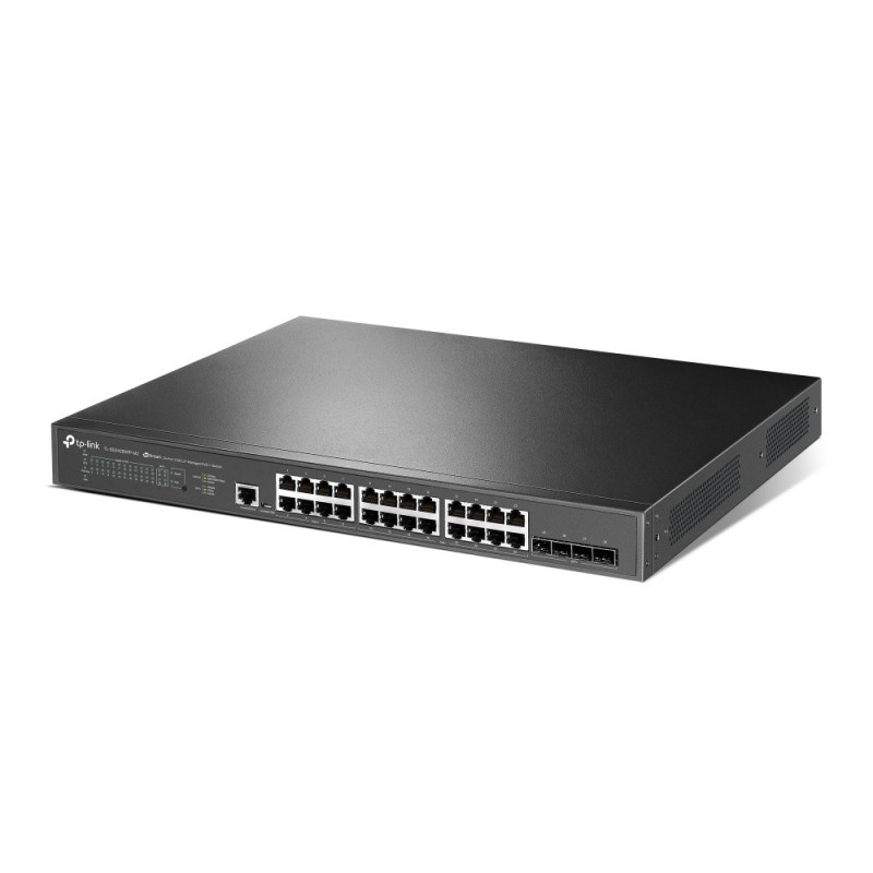 Przełącznik sieciowy TP-Link JetStream TL-SG3428XPP-M2 zarządzalny L2+, 2,5G Ethernet, PoE, 1U, czarny
