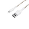 Kabel WINX LINK Simple USB – Micro USB, w oplocie nylonowym, 1 m, biały