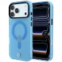 BMW Sign Frosted IML & Metal Logo MagSafe etui na smartfon iPhone 18 Pro / 17 Pro, niebieskie