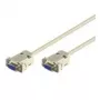 Goobay 50547 kabel szeregowy D-SUB, gniazdo RS-232 (9-pinowe) – gniazdo RS-232 (9-pinowe), 2 m, szary