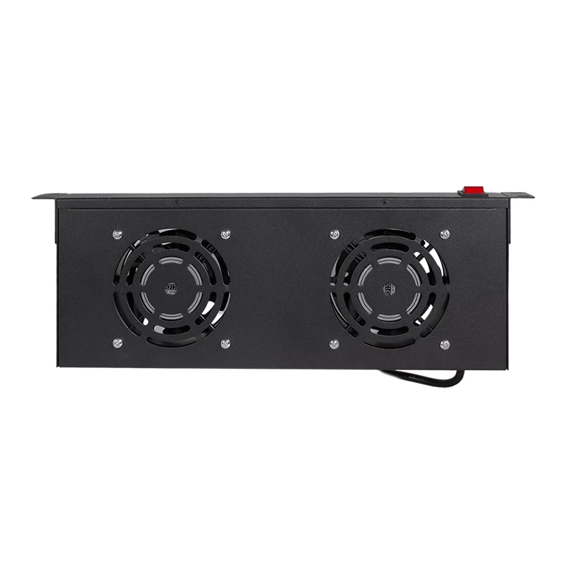 LogiLink FAU102B jednostka wentylatorów 19″, 2 wentylatory, z przełącznikiem, 1U, czarna