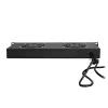LogiLink FAU102B jednostka wentylatorów 19″, 2 wentylatory, z przełącznikiem, 1U, czarna