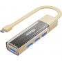 Unitek H1319ACL01 dwukierunkowy hub USB-C / USB-A, 5 Gb/s, kremowy
