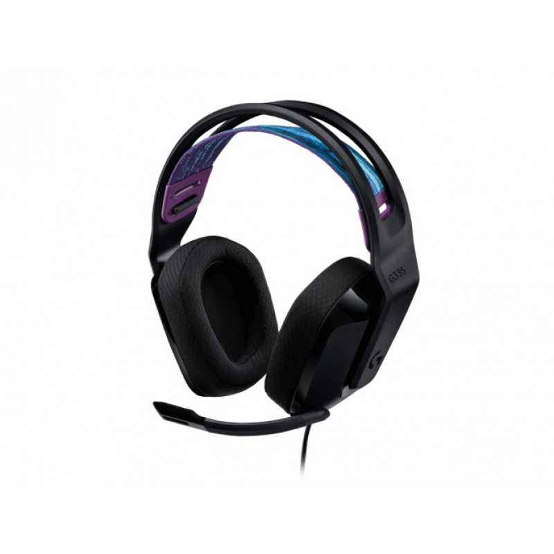 Logitech G335 przewodowy zestaw słuchawkowy dla graczy, złącze 3,5 mm, czarny
