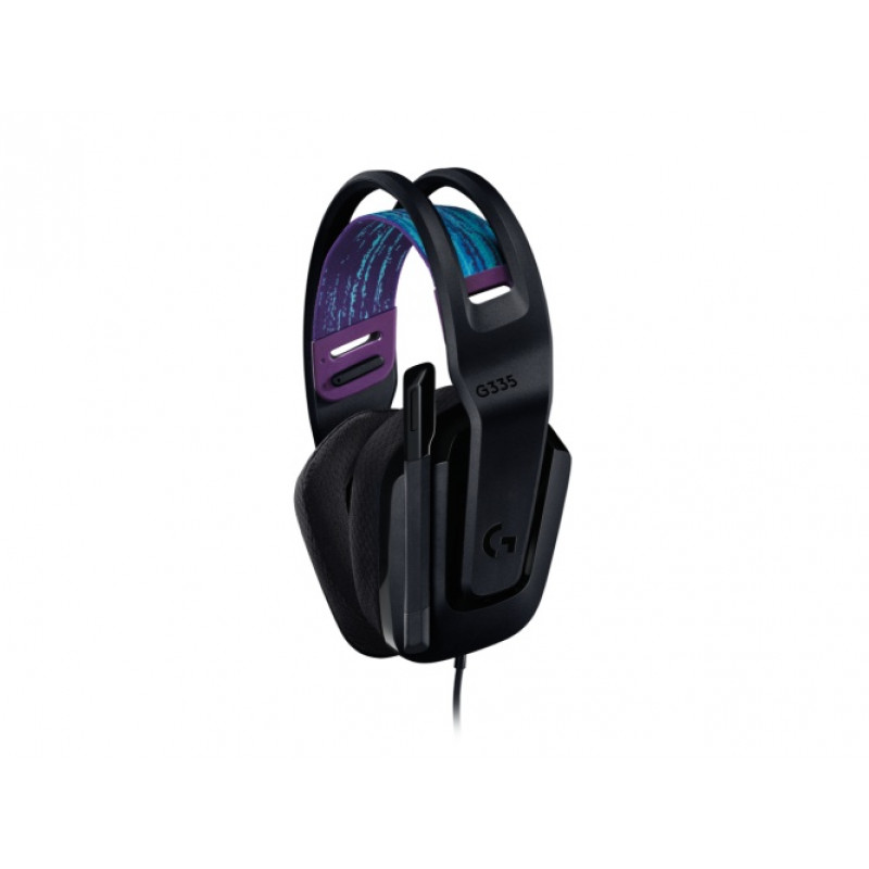 Logitech G335 przewodowy zestaw słuchawkowy dla graczy, złącze 3,5 mm, czarny