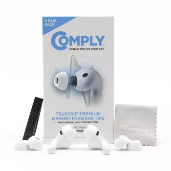 Comply nakładki douszne do Apple AirPods Pro 3, białe, rozmiar L