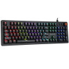 Klawiatura mechaniczna dla graczy Marvo KG917, układ US, RGB, przełączniki Jixian Blue, USB, czarna