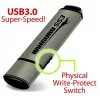 Kanguru SS3 KF3WP-128G pamięć USB 3.0, 128 GB, z fizyczną ochroną przed zapisem