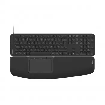 Contour Design CDTP2050BALPN2050 przewodowa klawiatura biurkowa, pełnowymiarowa (100%), USB, przełączniki nożycowe, QWERTY, czarna