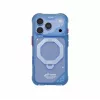 Etui Skinarma Saturn Skin000483 z MagSafe i RotatingKick Stand do iPhone 18 Pro / 17 Pro, niebieskie