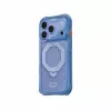 Etui Skinarma Saturn Skin000483 z MagSafe i RotatingKick Stand do iPhone 18 Pro / 17 Pro, niebieskie