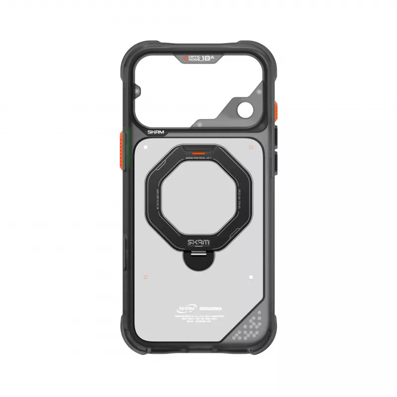 Etui Skinarma Saturn Skin000485 z MagSafe i RotatingKick Stand do iPhone 18 Pro Max / 17 Pro Max, czarne