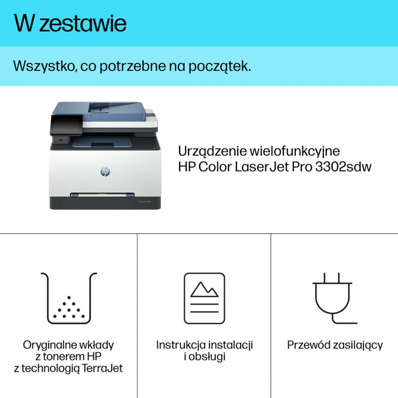 Urządzenie wielofunkcyjne HP Color LaserJet Pro 3302sdw (499Q6F)