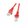 Lanberg PCU6-10CC-0025-R patchcord RJ45 kat. 6 U/UTP, 0,25 m, czerwony