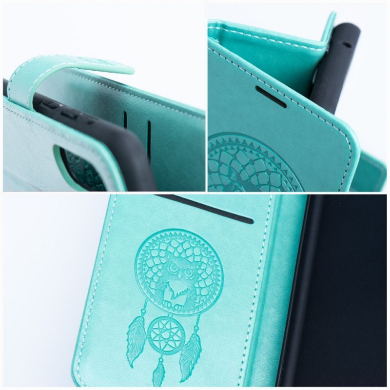 OEM etui z klapką Mezzo Book do Samsung S20 FE / S20 FE 5G, wzór łapacz snów, zielone