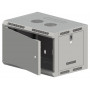 Alantec SW-6U-600-500-N-DMJ-OP-RP-B-S szafa wisząca 19 cali 6U 600x500, niedzielona, drzwi metalowe jednoskrzydłowe, szara, flat pack (do złożenia)