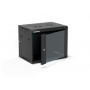 Alantec SW-9U-600-450-01-CA szafa wisząca 19 cali, 9U, 600x450, szklane drzwi, czarna