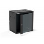 Alantec SW-12U-600-450-01-CF szafa wisząca 19 cali 12U, 600x450, czarna, do samodzielnego montażu (Flat Pack)